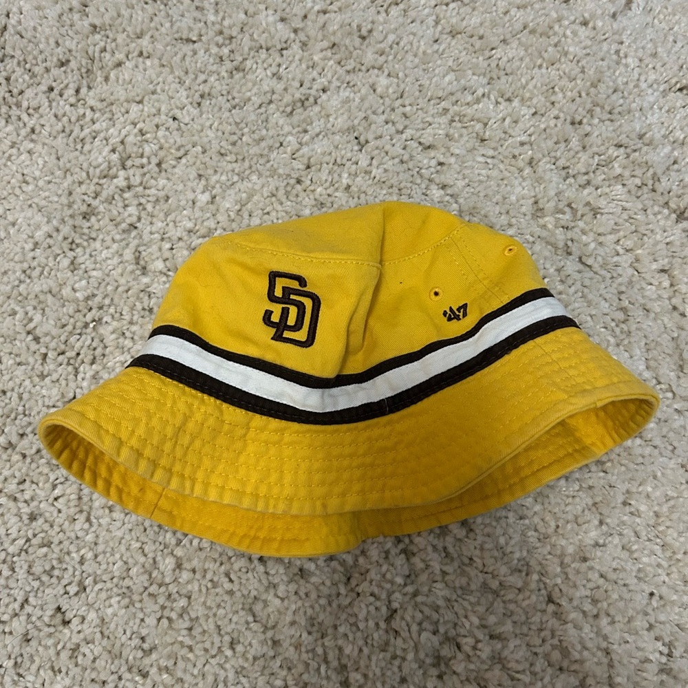 47 San Diego Padres Brand Bright Yellow Bucket Hat